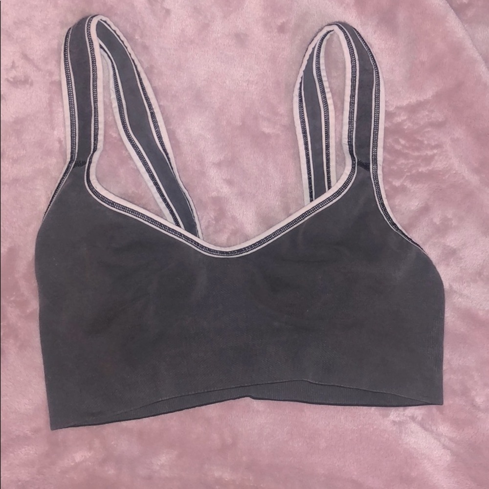 Lululemon dark grey sports bra